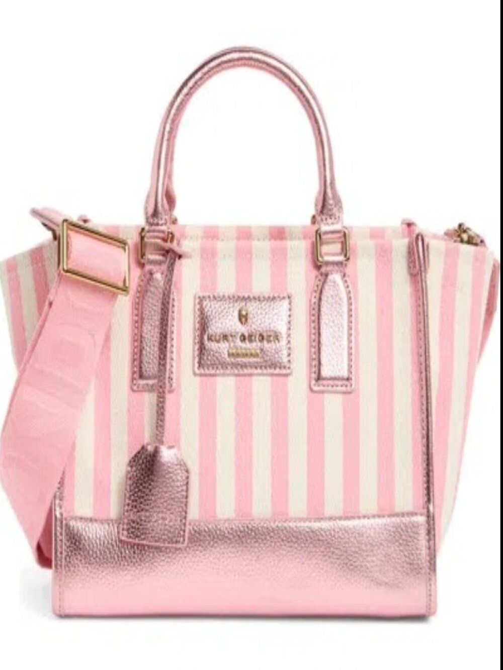 Kurt Geiger London Small Chiswick Shopper Pink Combo NWT